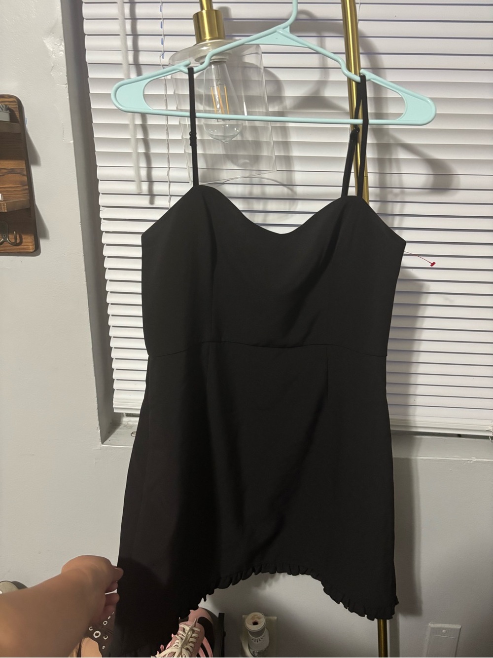 French Connection Black Dress with Thin Straps